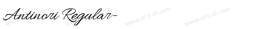 Antinori Regular字体转换